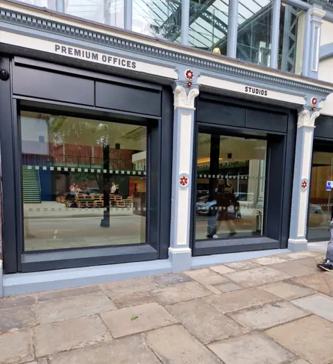 Aluminium shopfront framing