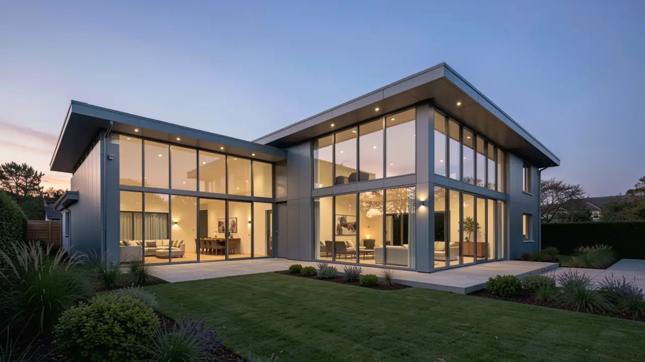 Aluminium curtain walling and glazed facade